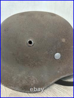 German Helmet M40 WW2 without restoration (original paint) WWII size 64