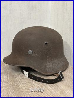 German Helmet M40 WW2 without restoration (original paint) WWII size 64