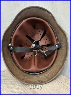 German Helmet M40 WW2 without restoration (original paint) WWII size 64