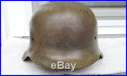 German Helmet M42 Size 66 Ww2 Stahlhelm Wehrmacht Luftwaffe
