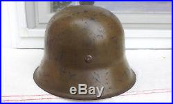 German Helmet M42 Size Ckl64 Camo Tropic Paint Afrika/italy Ww2 Stahlhelm