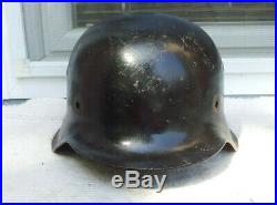 German Helmet M42 Size Et64 With Liner Band 1943 Ww2 Stahlhelm