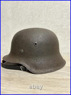 German Helmet M42 WW2 original paint (without restoration) WWII size 64