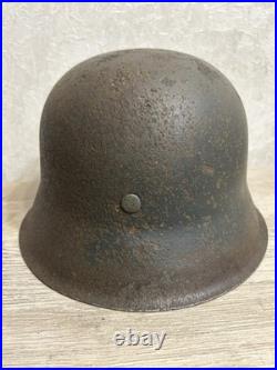 German Helmet M42 WW2 original paint (without restoration) WWII size 64