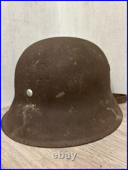 German Helmet M42 WW2 original paint (without restoration) WWII size 64 German Helmet M42 WW2 original paint (without restoration) WWII size 64