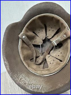 German Helmet M42 WW2 original paint (without restoration) WWII size 64 German Helmet M42 WW2 original paint (without restoration) WWII size 64