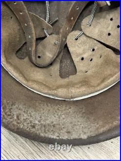 German Helmet M42 WW2 original paint (without restoration) WWII size 64 German Helmet M42 WW2 original paint (without restoration) WWII size 64