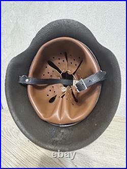 German Helmet M42 WW2 original paint (without restoration) WWII size 64