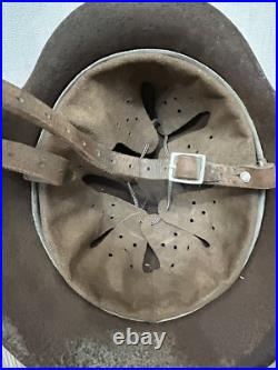 German Helmet M42 WW2 original paint (without restoration) WWII size 64 German Helmet M42 WW2 original paint (without restoration) WWII size 64