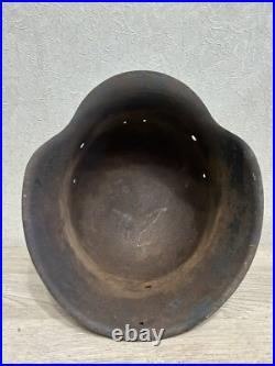 German Helmet M42 WW2 without restoration (original paint) WWII size 62