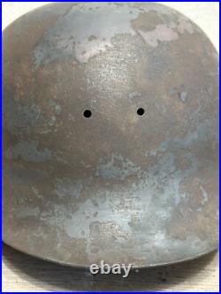 German Helmet M42 WW2 without restoration (original paint) WWII size 62