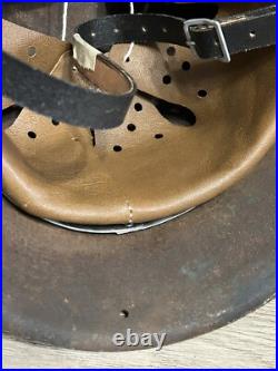German Helmet M42 WW2 without restoration (original paint) WWII size 62