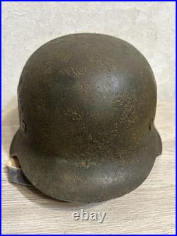 German Helmet M42 WW2 without restoration (original paint) WWII size 64