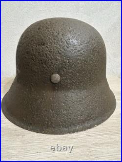 German Helmet M42 WW2 without restoration (original paint) WWII size 64