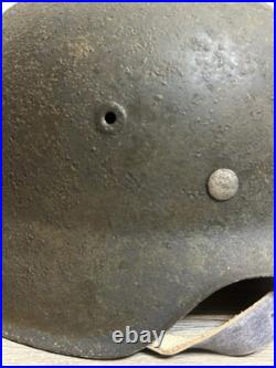 German Helmet M42 WW2 without restoration (original paint) WWII size 64