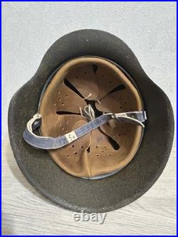 German Helmet M42 WW2 without restoration (original paint) WWII size 64