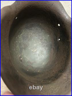 German Helmet M42 WW2 without restoration (original paint) WWII size 64 German Helmet M42 WW2 without restoration (original paint) WWII size 64