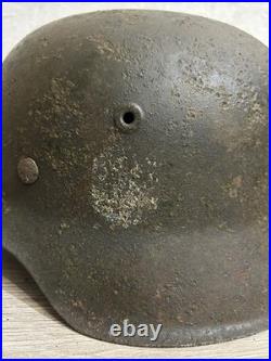 German Helmet M42 WW2 without restoration (original paint) WWII size 64
