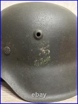 German Helmet M42 WW2 without restoration (original paint) WWII size 64 German Helmet M42 WW2 without restoration (original paint) WWII size 64