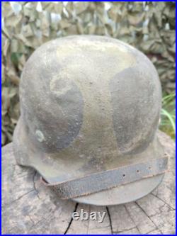 German Helmet Original WW2 WWII steel hemet german army 55