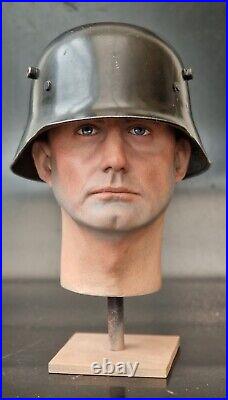 German Helmet Stahlhelm M16 Original Black Parade Finish 1930s Quist size 66