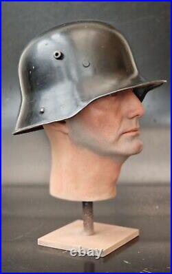 German Helmet Stahlhelm M16 Original Black Parade Finish 1930s Quist size 66