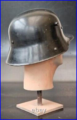 German Helmet Stahlhelm M16 Original Black Parade Finish 1930s Quist size 66