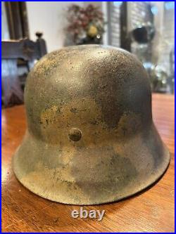 German Helmet WW2 M42 Original Complete Untouched CKL66 Size 58 Soldier Named