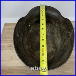 German Late WWI WWII Transitional Stahhelm Helmet M16 E. T. 66 No Liner German Late WWI WWII Transitional Stahhelm Helmet M16 E. T. 66 No Liner
