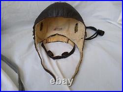 German Luftwaffe Flight Helmet With Goggles And Case