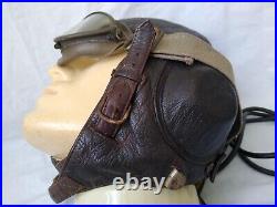 German Luftwaffe Flight Helmet With Goggles And Case