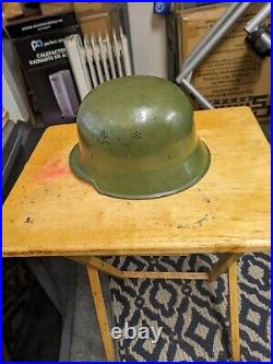 German M34 Helmet all original, Original owners' name written in it