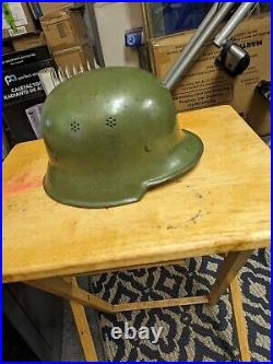 German M34 Helmet all original, Original owners' name written in it