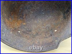 German M34 WW II Steel Police/ Firefighter Helmet Shell. Original square dip