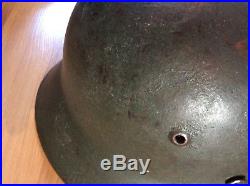 German M35 Stahlhelm Steel Helmet Dated Stamped WWII Wehrmacht WH Gestempelt