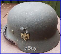 German M35 steel combat helmet factory issued to M40 specs very Rare