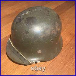 German-Made Finnish M40/55 WWII Steel Helmet Size 58 Original Liner