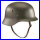 German-Repro-WWII-M35-Steel-Helmet-WW2-M1935-Green-Leather-Straps-Military-MED-01-rkme