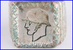 German Ring WW1 wwI WW2 wwII Germany Soldier Helmet Stahlhelm Viking Goth Gothic German Ring WW1 wwI WW2 wwII Germany Soldier Helmet Stahlhelm Viking Goth Gothic