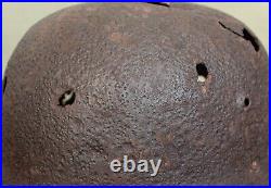 German-Russian WW2/WWII Relic M40 Helmet (Hard Battle Damages) Original