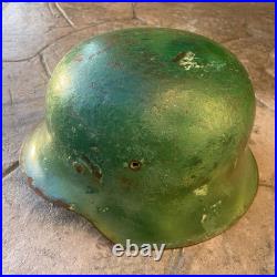 German-Style Militaria Green Steel Military Helmet with Liner Insert