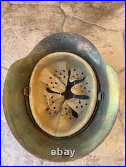 German-Style Militaria Green Steel Military Helmet with Liner Insert