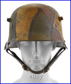 German WW1 M1916 Stahlhelm Helmet with Hand Aged Camouflage