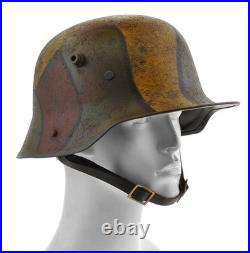 German WW1 M1916 Stahlhelm Helmet with Hand Aged Camouflage