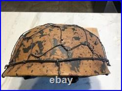 German WW2 Fallschirmjager Cassino Helmet (Restored)