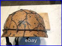 German WW2 Fallschirmjager Cassino Helmet (Restored)