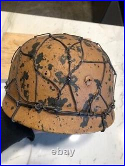 German WW2 Fallschirmjager Cassino Helmet (Restored)