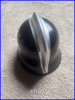 German WW2 Fireman's Helmet With Comb And Liner