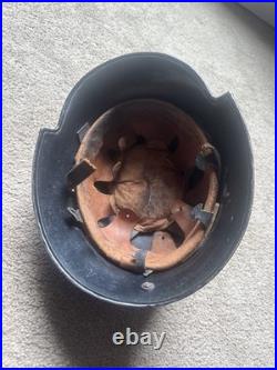 German WW2 Fireman's Helmet With Comb And Liner