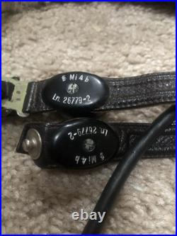 German WW2 LeatherFighter Pilots Helmet With All Radio Gear. Unissued Condition